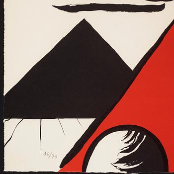 Alexander Calder, "Pyramid Rouge".