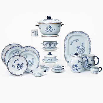 Dinner service, approximately 63 pieces, stoneware and porcelain, "East India", Rörstrand.