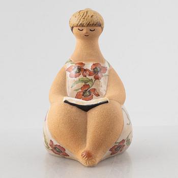 Lisa Larson, figurin, stengods, "Charlotta" ur serien "ABC-flickor", Gustavsberg.