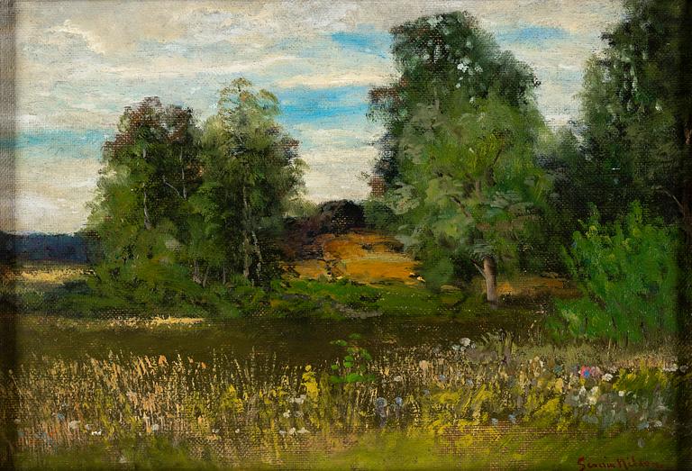 SEVERIN NILSON, oil on canvas, signed.