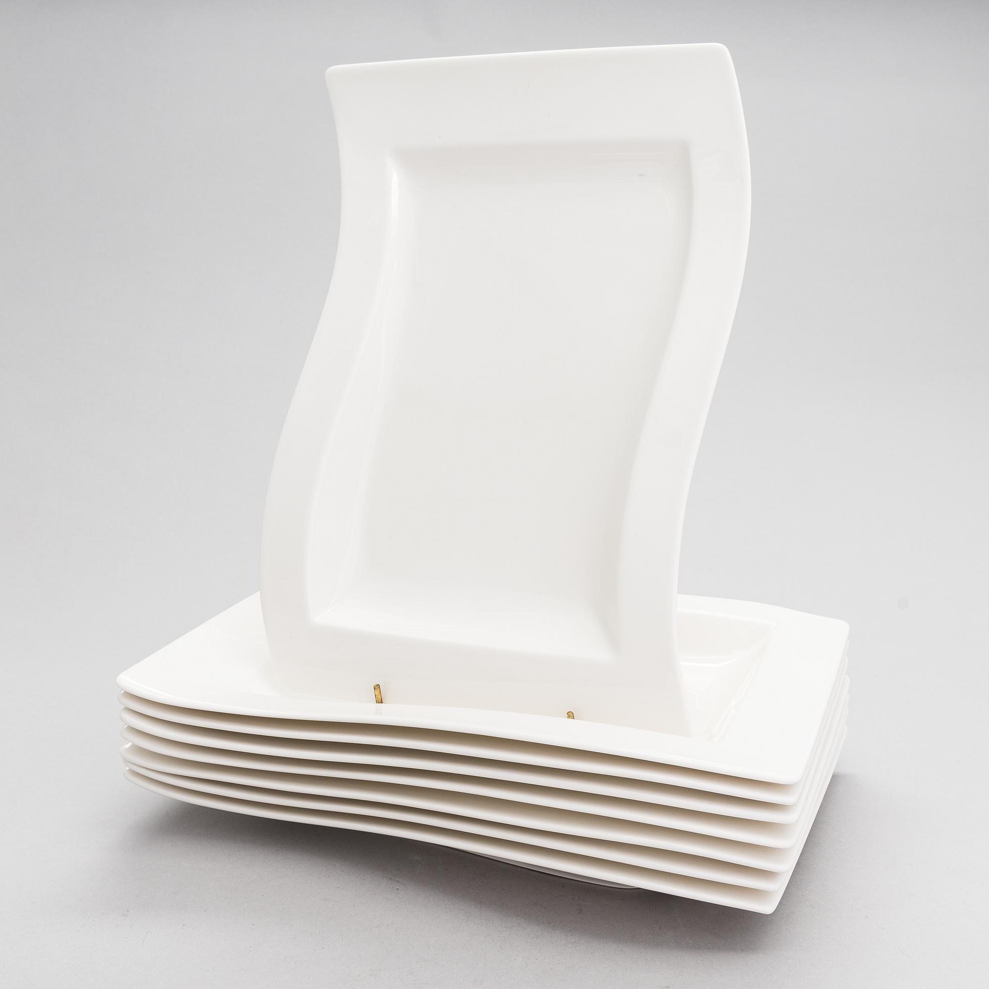 Service parts, "New wave", 37 parts, Villeroy & Boch. Germany.