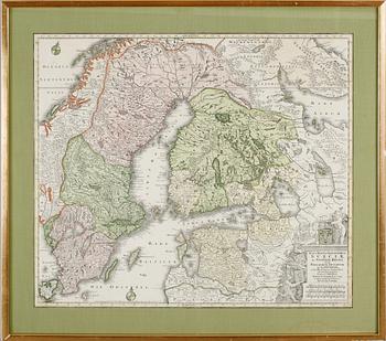 KOPPARSTICK, karta "Nova Mappa Geographica ac Gothiae Regna ut et Finlandiae", Augustae Vindel, 1700-/1800-tal.