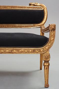 A Swedish sofa attributed to Johannes Andersson, (1763-1840), 1810/20's.