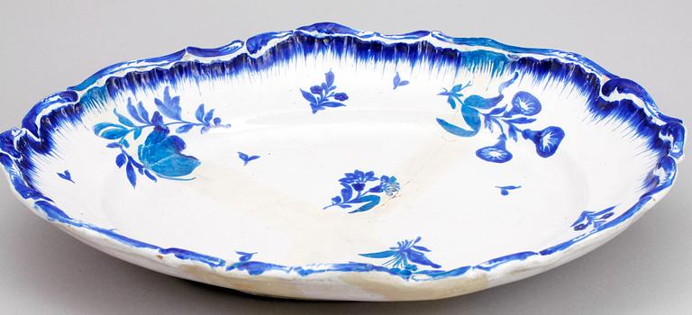 FAT, fajans, rokoko, Rörstrand, sign o dat 14/11 73.