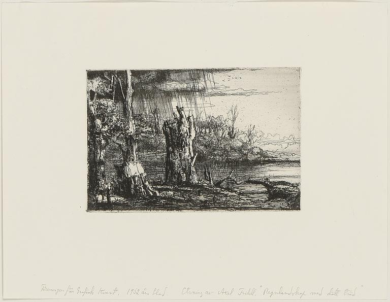 AXEL FRIDELL, 5 st, torrnål, 1900-tal.