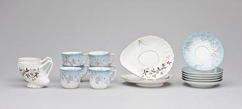 PARTI PORSLIN, 6+2, bla Kusnetzoff, Ryssland. 1800/1900-tal.