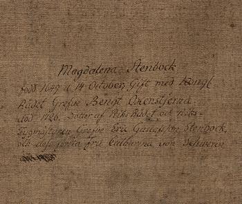 David Klöcker Ehrenstrahl, his studio, "Magdalena Oxenstierna af Korsholm och Wasa" (born Stenbock) (1649-1727).