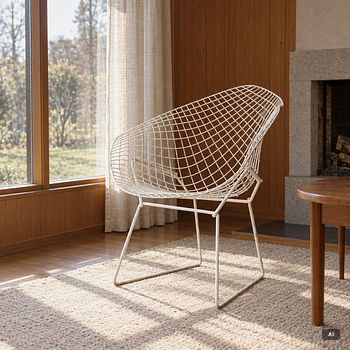 Harry Bertoia, fåtölj, "Diamond Chair".