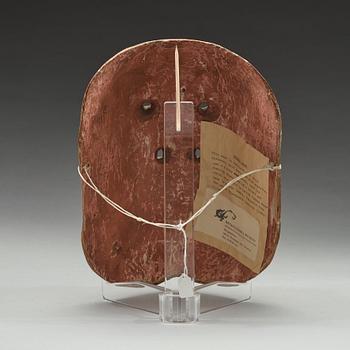 MASK, trä och lack. Japan, Meiji (1868-1912).
