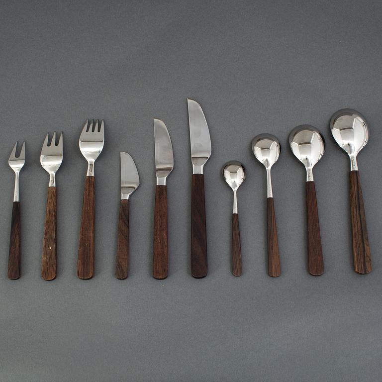 BERTEL GARDBERG, bestickuppsättning 159 dlr "Lion de Luxe", Hackman, Finland, efter 1958, schatull från Stig-Bolaget.