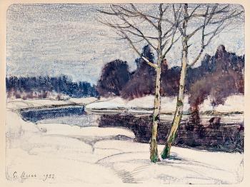 387. Grigor Auer, WINTER LANDSCAPE.