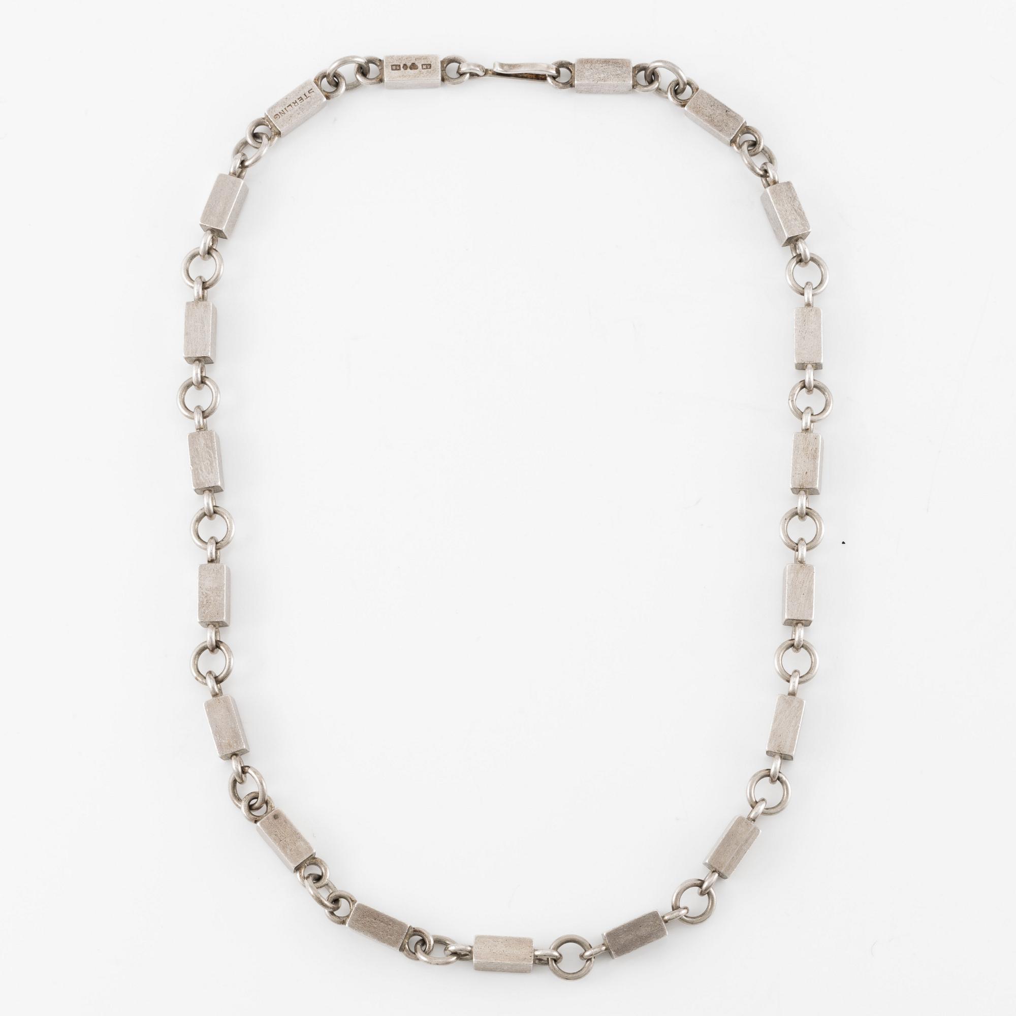 Wiwen Nilsson, halsband, sterlingsilver, Lund 1944.