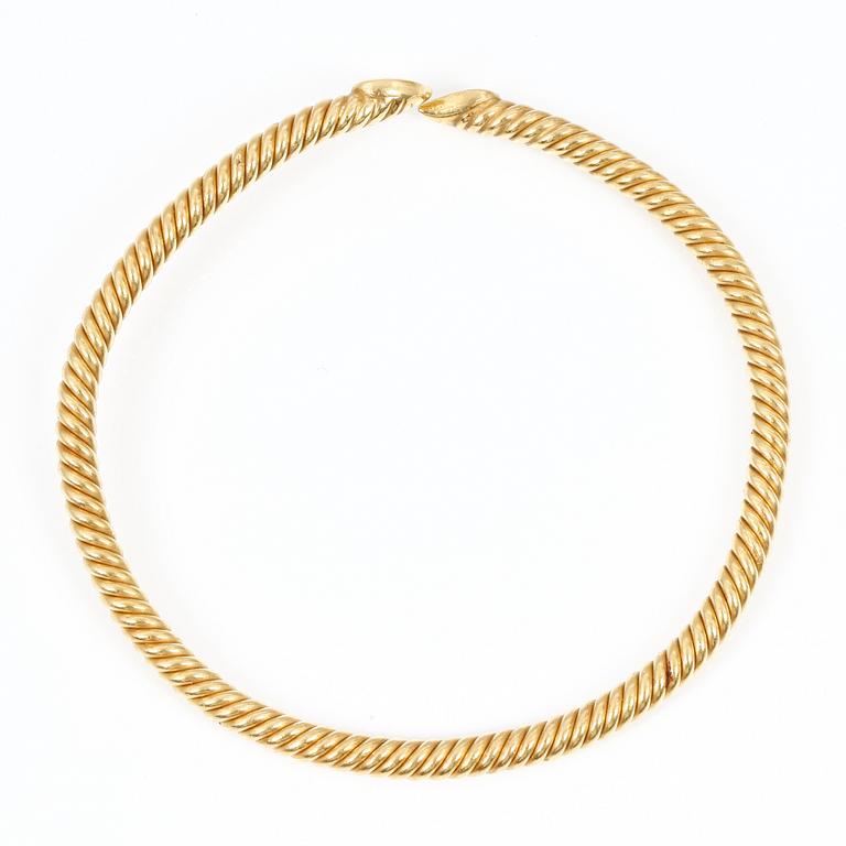 ARMLÄNK, 21 k guld, ej stämplad, 1900-tal. Vikt ca 40 gram.