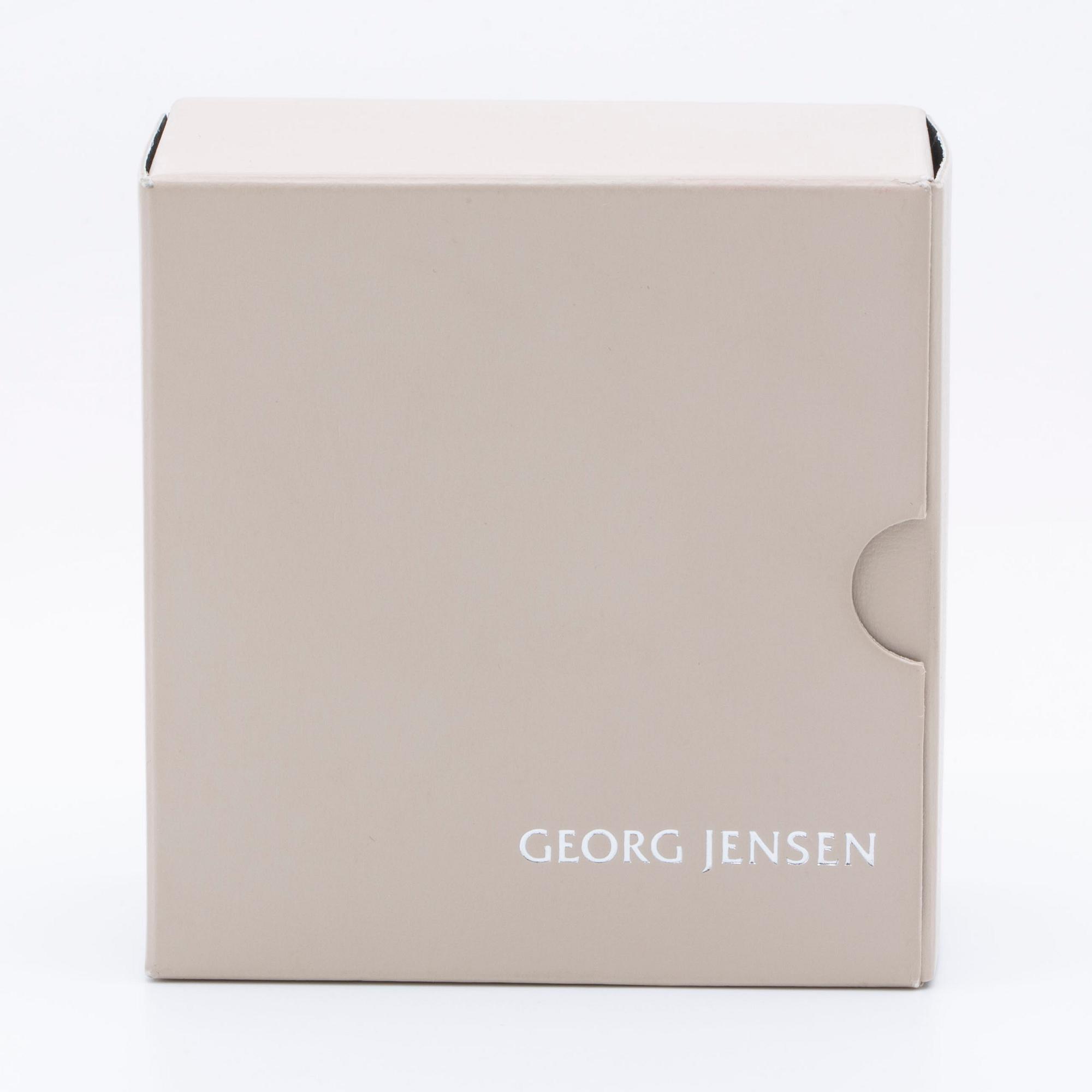 Georg Jensen silver och bergkristall Torun Bülow-Hübe, höjd ca 6 cm, originalask.