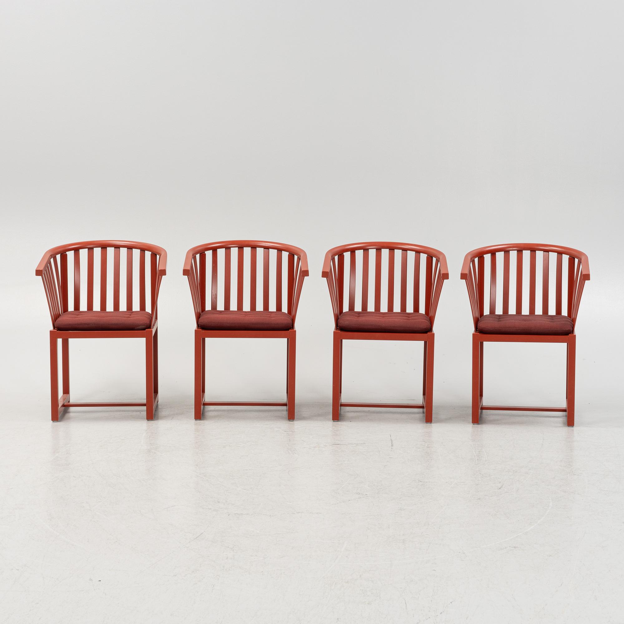 Åke Axelsson, four 'Vaxholmaren' chairs, Gärsnäs, 2019.