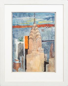Jorge Castillo, a signed and dated mixed media on paper.