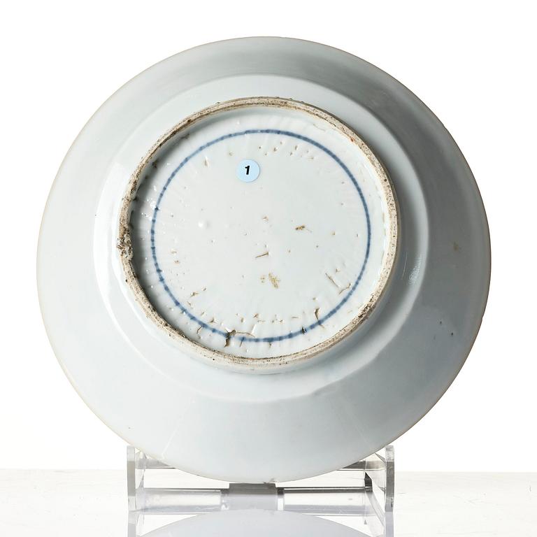 A 'rooster' dish, Tianqi/Chongzhen mid 17th century.