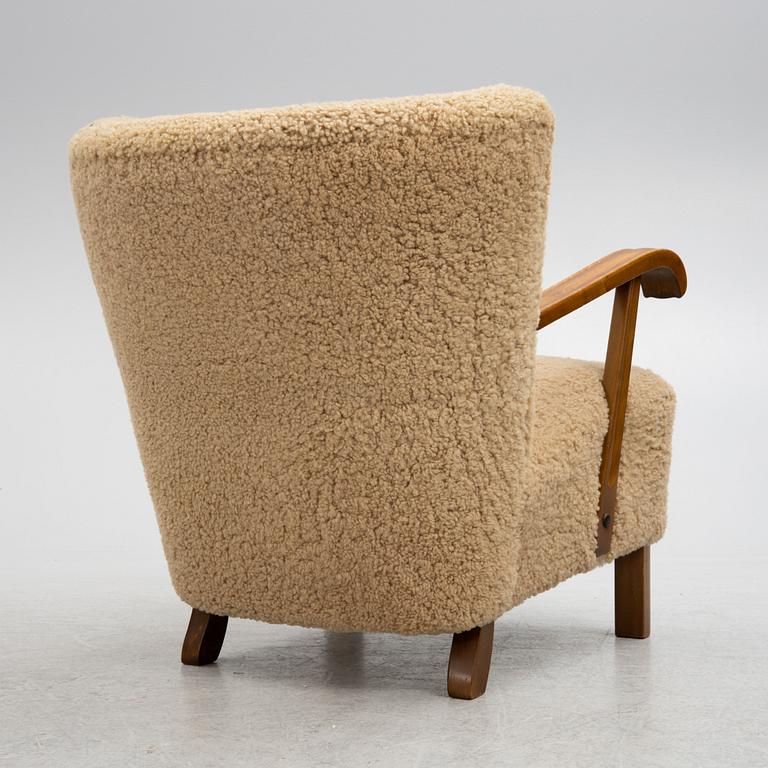 Lounge chair, Danish Modern, 1940s.