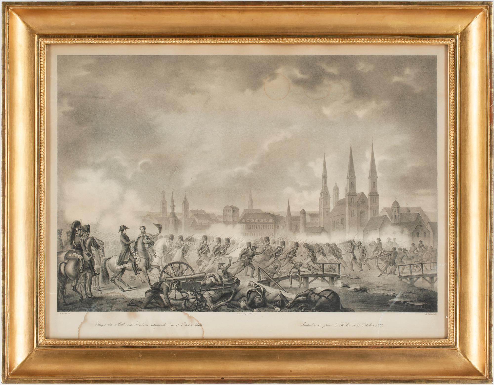JOHAN ELIAS CARDON, gravyr, efter P Krafft, 1800-talets första hälft.