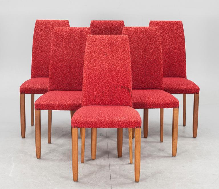 MATBORD och STOLAR, 7+3 delar, omkring 1900-talets mitt.