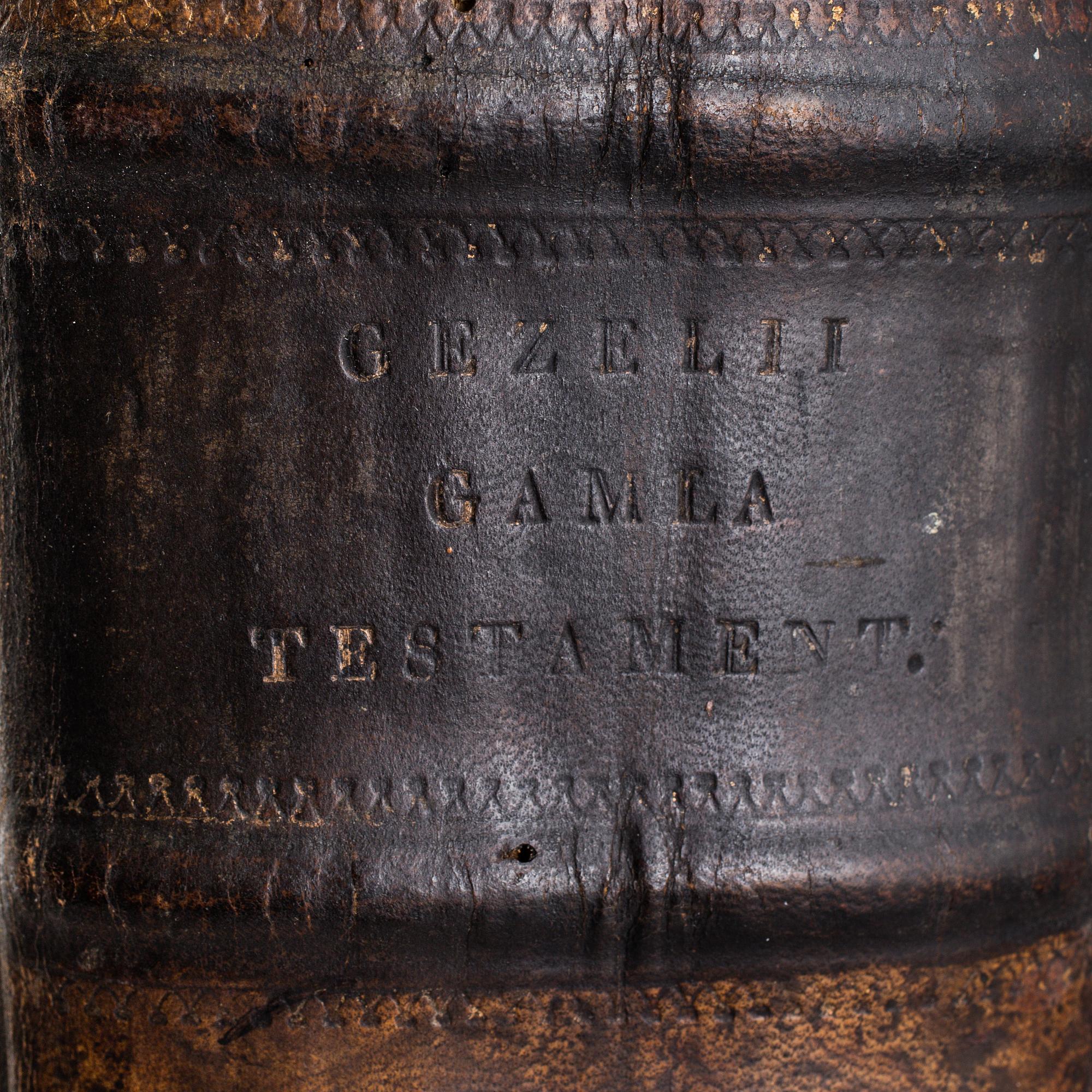 The Old Testament, Johannes Gezelius, printed by Henr. Christoph Merckell, Stockholm 1728/1724.