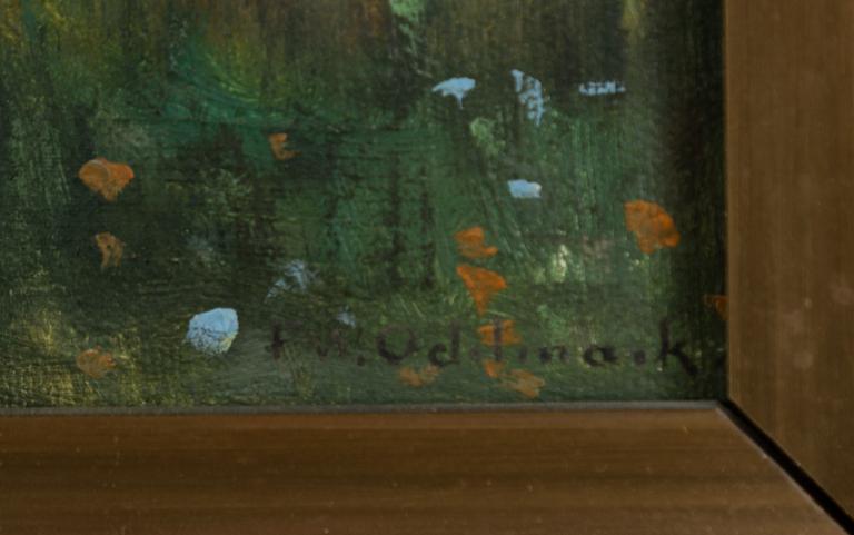 Frans Wilhelm Odelmark, Skåne farm with ducks.