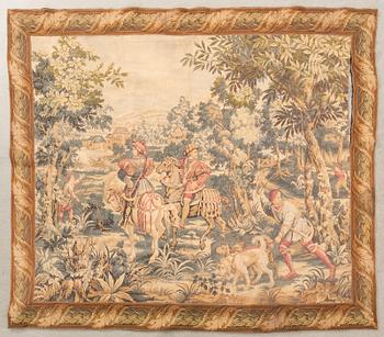Tapet Barock-stil maskinvävd ca 165x205 cm.