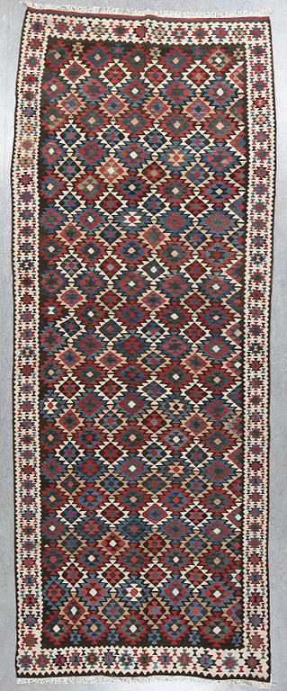 KELIM, old, sannolikt Veramin, ca 375x172 cm.