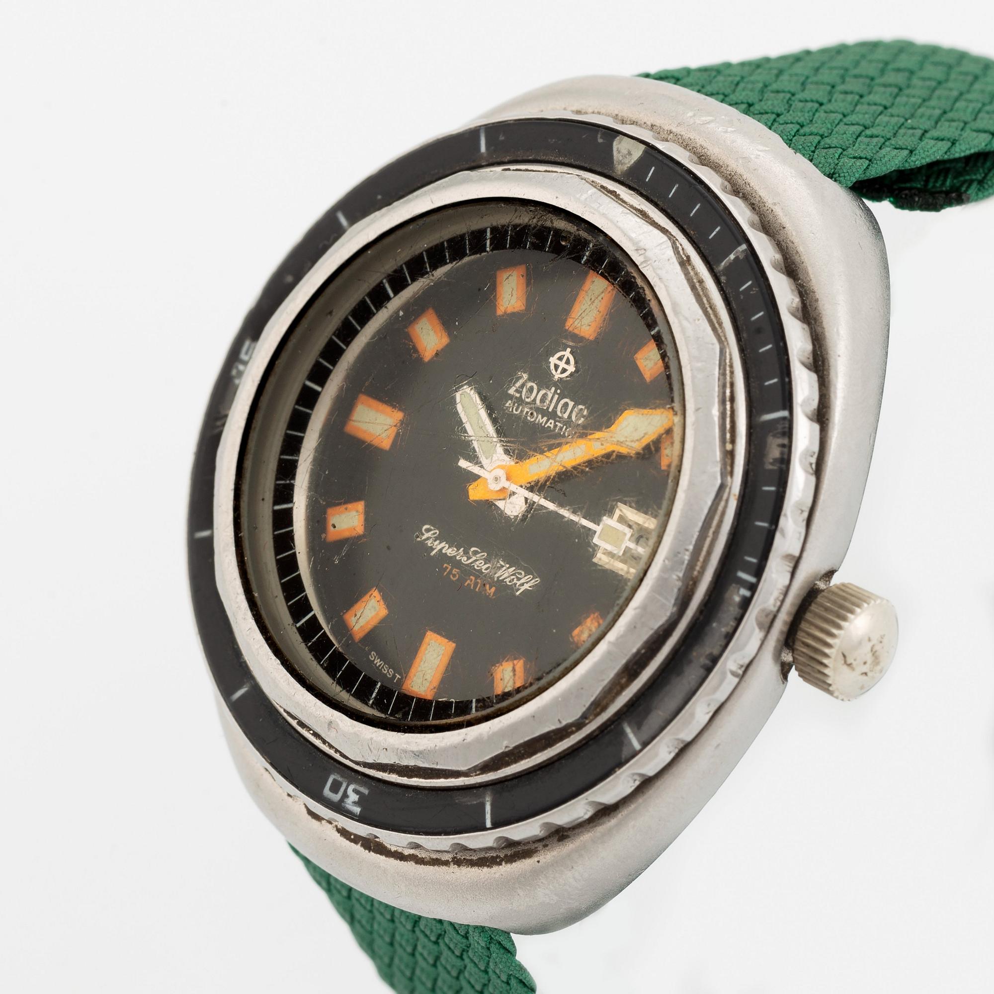 Zodiac, Super SeaWolf, armbandsur, 43 mm.