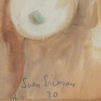 SVEN X:ET ERIXSON, watercolour and gouache, signed Sven Erixson and dated -30. "Kvinnostudie".