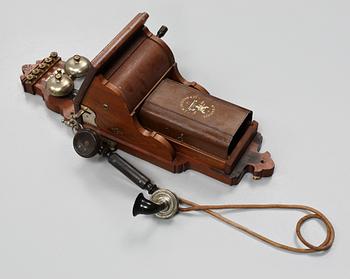 VÄGGTELEFON, LM Ericsson & Co, Stockholm, tidigt 1900-tal.