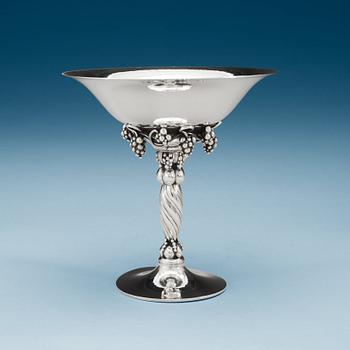 A Georg Jensen sterling grape bowl, Copenhagen 1945-77.