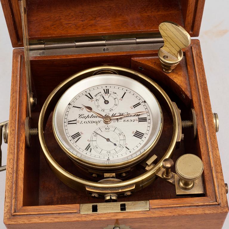 CAPTAIN O M WATTS LTD, London, ship watch, 84 mm.