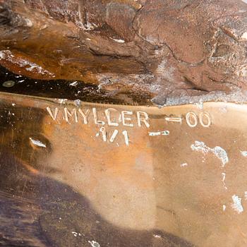 VEIKKO MYLLER, sculpture, metal, bronze, signed and dated -00, numbered 1/1.