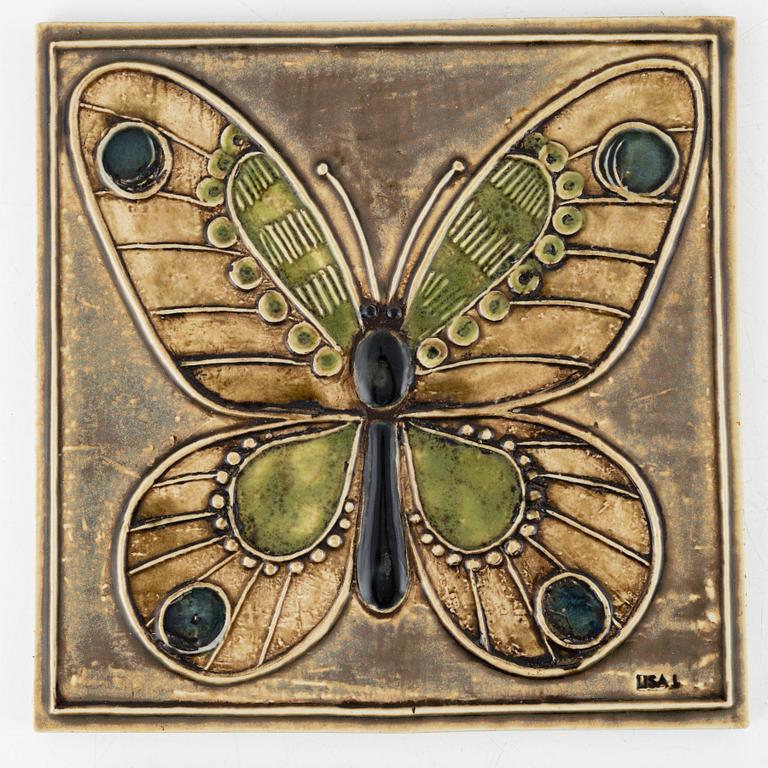 Lisa Larson, väggreliefer, 4 st, Gustavsberg.