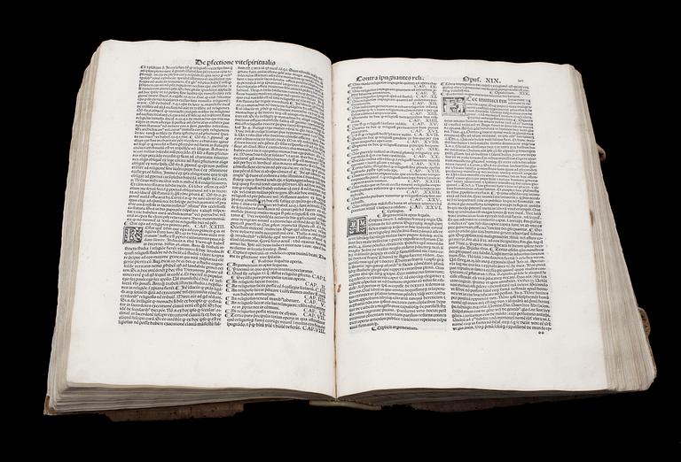 BOK, inkunabel, "Opuscula, Sancti Thome...", Venedig 1498.