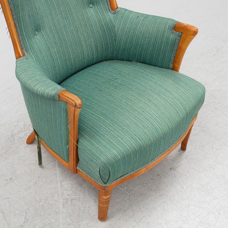 Carl Malmsten, a 'Vår fru' easy chair, Bodafors.