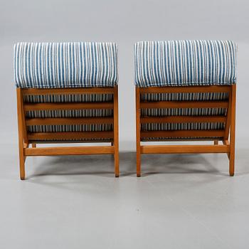 FÅTÖLJER, ett par, Bernt Petersen, Danmark. 1960/70-tal.