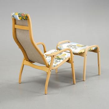 FÅTÖLJ med FOTPALL "Lamino", Yngve Ekström, Swedese, 2000-tal.