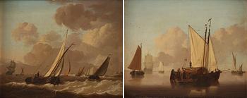 457. Jan van Os, Dutch ships at sea (2).