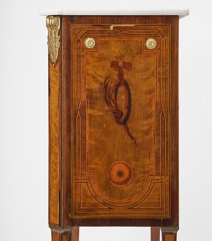 A Gustavian 18th century secretaire by Gottlieb Iwersson, master 1778, not signed.