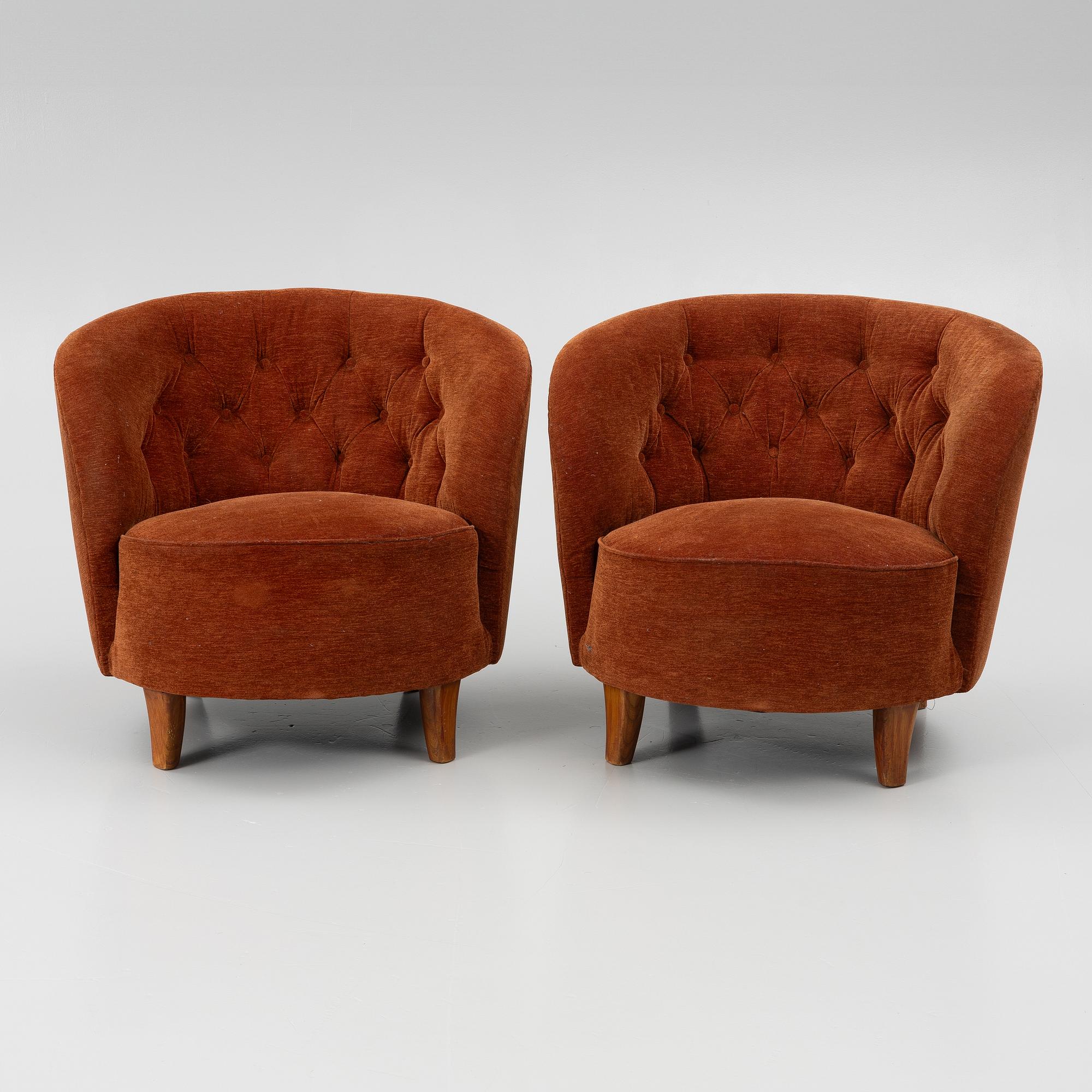 Fåtöljer, ett par, Swedish Modern, 1930-tal.