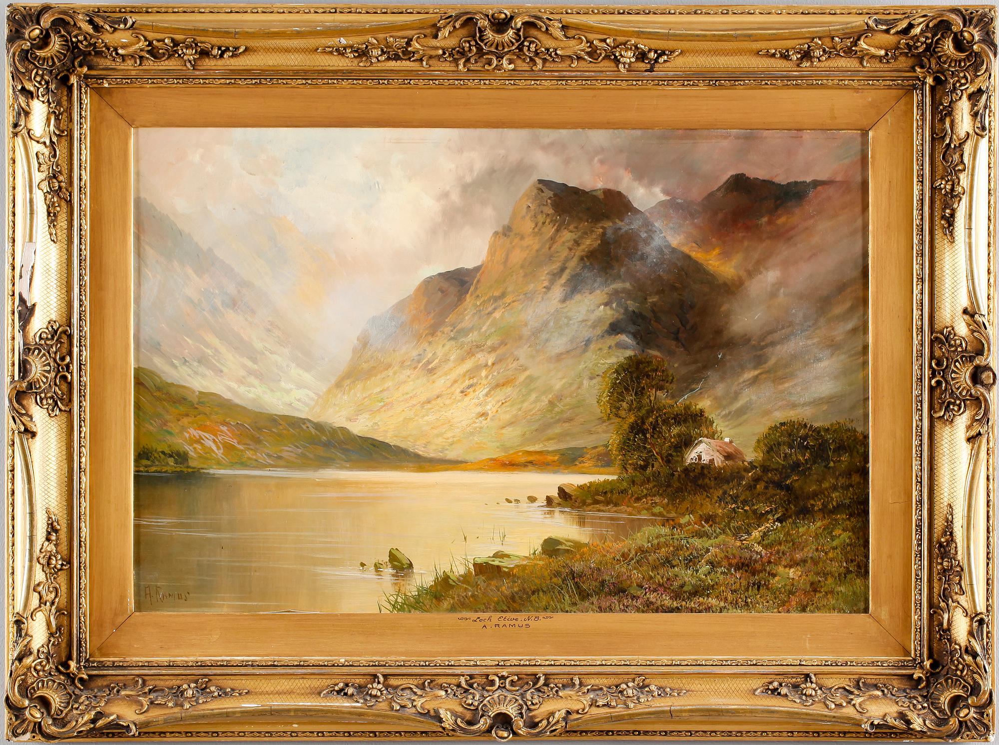 AUBREY RAMUS, olja på duk, signerad.