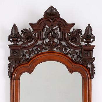 Spegel med konsolbord, nyrokoko, 1800-talets andra hälft.