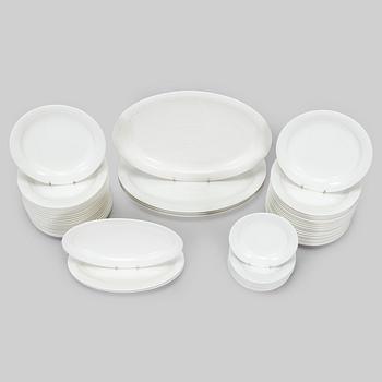Inkeri Leivo, A 52-piece porcelain tableware set, 'Arctica' Arabia Finland.