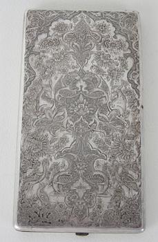 CIGARETTETUI, silver, Thailand.