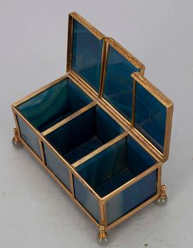 SKRIN, agat och mässing, trol. Ryssland, 1800-talets mitt.