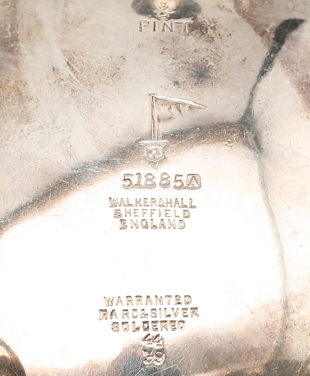 SÅSSNIPOR, 2 st, pläter, Walker & Hall, Sheffield, 1900-talets första hälft.