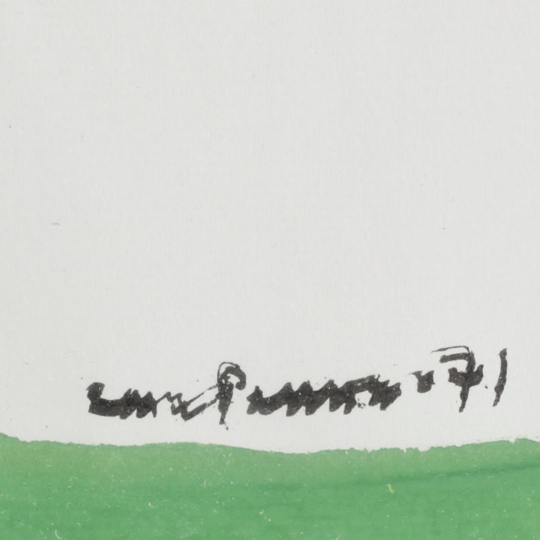 LASSE PERSSON, akvarell, sign. o dat. -71.