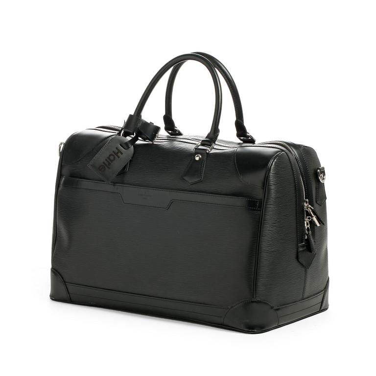 LOUIS VUITTON, a black epi leather weekendbag, "Bourget 50".
